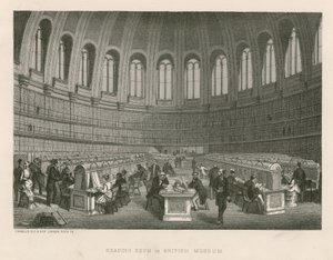 Leeszaal in British Museum door English School