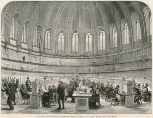 Leeszaal in British Museum door English School
