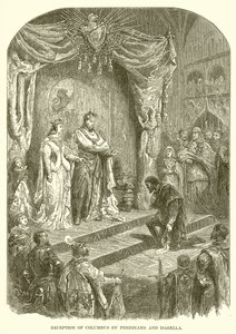 Ontvangst van Columbus door Ferdinand en Isabella door English School