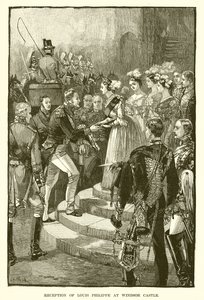 Ontvangst van Louis Philippe in Windsor Castle door English School