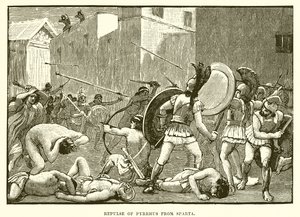 Terugslag van Pyrrhus uit Sparta door English School