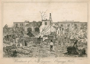 Woonplaats van Nell Gwynne, Bagnigge Wells, Londen door English School