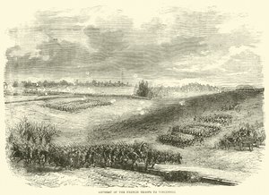 Terugtocht van de Franse troepen naar Vincennes, december 1870 door English School