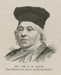 Dominee Dr N M Adler, Opperrabbijn van de Joden van het Britse Rijk door English School