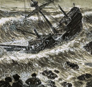 Richard Chancellor werd verslagen door de zeeën door English School