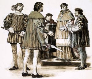 Richard Hunne ondervraagd door de bisschop van Londen Richard Fitzjames