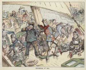 Richmond (de toekomstige koning Hendrik VII) op zee