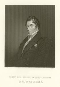 Right Hon George Hamilton Gordon, Graaf van Aberdeen door English School