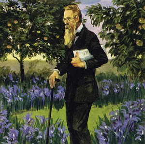 Rimsky-Korsakov kreeg een hartaanval maar herstelde genoeg om in zijn tuin te wandelen