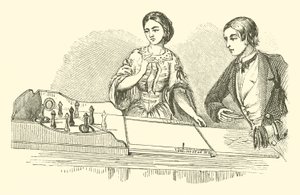 Ringolette, of Parlour Quoits (gravure) door English School