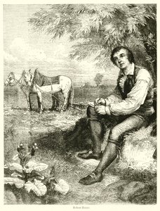 Robert Burns (gravure) door English School
