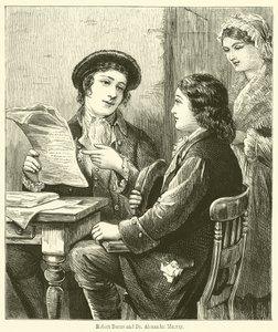 Robert Burns en Dr. Alexander Murray door English School