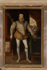 Robert Dudley, graaf van Leicester, ca. 1532-88 door English School