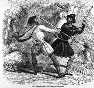 Robin Hood en de Leerlooier met Wapenstokken