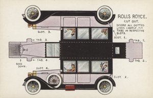Rolls Royce Uitknippen (kleur litho)