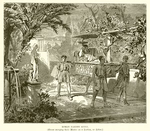 Romeinse tuinscène