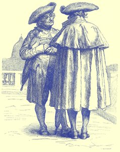 Romeinse priesters, illustratie uit Geïllustreerde Reizen, bewerkt door H. W. Bates, gepubliceerd ca. 1880