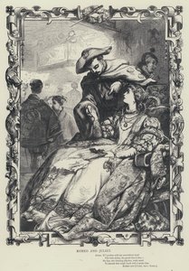 Romeo en Julia, Acte I, Scène 5 (gravure) door English School