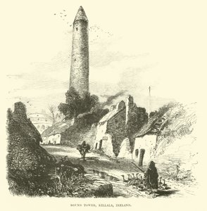 Ronde toren, Killala, Ierland door English School