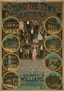 Round the Town Lancers door Warwick Williams; muziekpartituur door English School