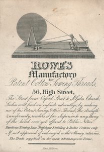 Rowes Fabriek voor katoen en naaigaren, 56 High Street, Oxford