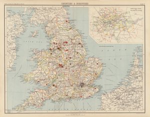 Royal Atlas, ca. 1900: Graafschappen en boroughs door English School