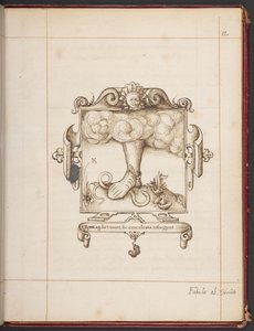 Embleem met Latijnse motto uit George Gascoine