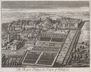 Koninklijk paleis en stad Windsor, Berkshire door English School