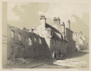 Vervallen huis, Rottenrow (gravure)