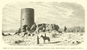 Ruïnes van Tous, de oude hoofdstad van Khorassan, zeventien mijl van Meshed, de huidige hoofdstad door English School