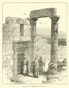 Ruïnes van een Joodse synagoge