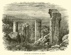 Ruïnes van een synagoge bij Irbid