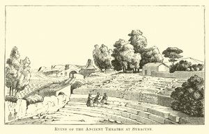 Ruïnes van het Oude Theater in Syracuse