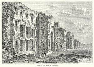 Ruïnes van de baden van Diocletianus (gravure) door English School