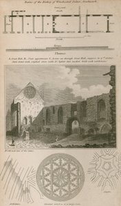 Ruïnes van het paleis van de bisschop van Winchester, Southwark door English School