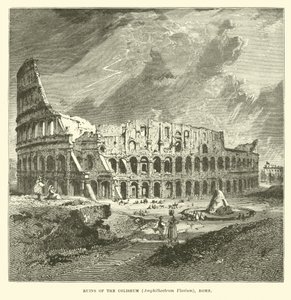 Ruïnes van het Colosseum, Amphitheatrum Flavium, Rome door English School