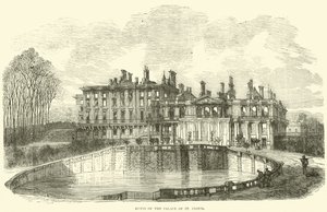 Ruïnes van het Paleis van St Cloud, oktober 1870 door English School