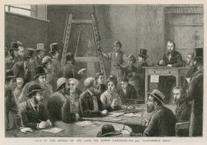 Verkoop in het atelier van wijlen Sir Edwin Landseer door English School