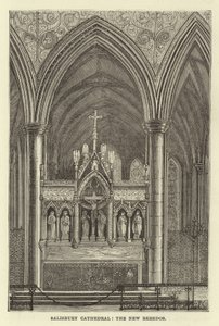 Salisbury Kathedraal, het nieuwe altaarstuk door English School