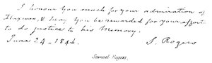 Samuel Rogers door English School