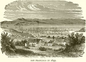 San Francisco in 1849 door English School