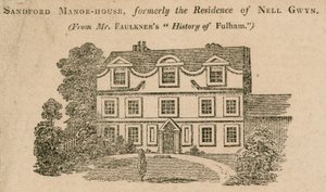 Sandford Manor House, Fulham, Londen, voorheen de woning van Nell Gwynne