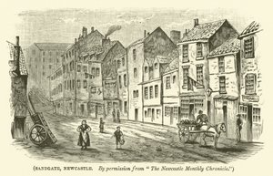 Sandgate, Newcastle (gravure) door English School