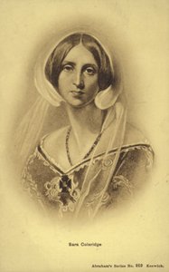 Sara Coleridge (1802-1852), Engels schrijfster en vertaalster (litho)