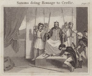 Saksen brengen hulde aan Cerdic