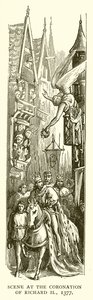 Scène bij de Kroning van Richard II, 1377