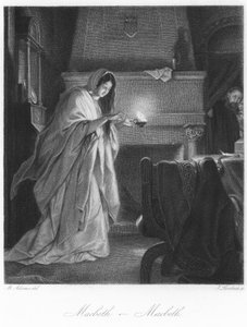 Scène uit Macbeth door English School
