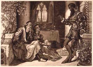 Scène uit Othello, Act I Scene 3, door William Shakespeare