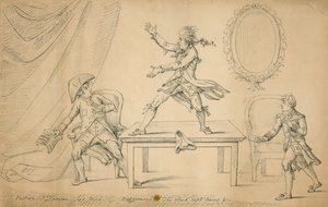 Scène uit Sylvester Daggerwood door George Coleman de jongere