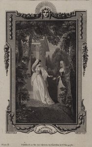 Scène uit De geschiedenis van Sir Charles Grandison, door Samuel Richardson door English School